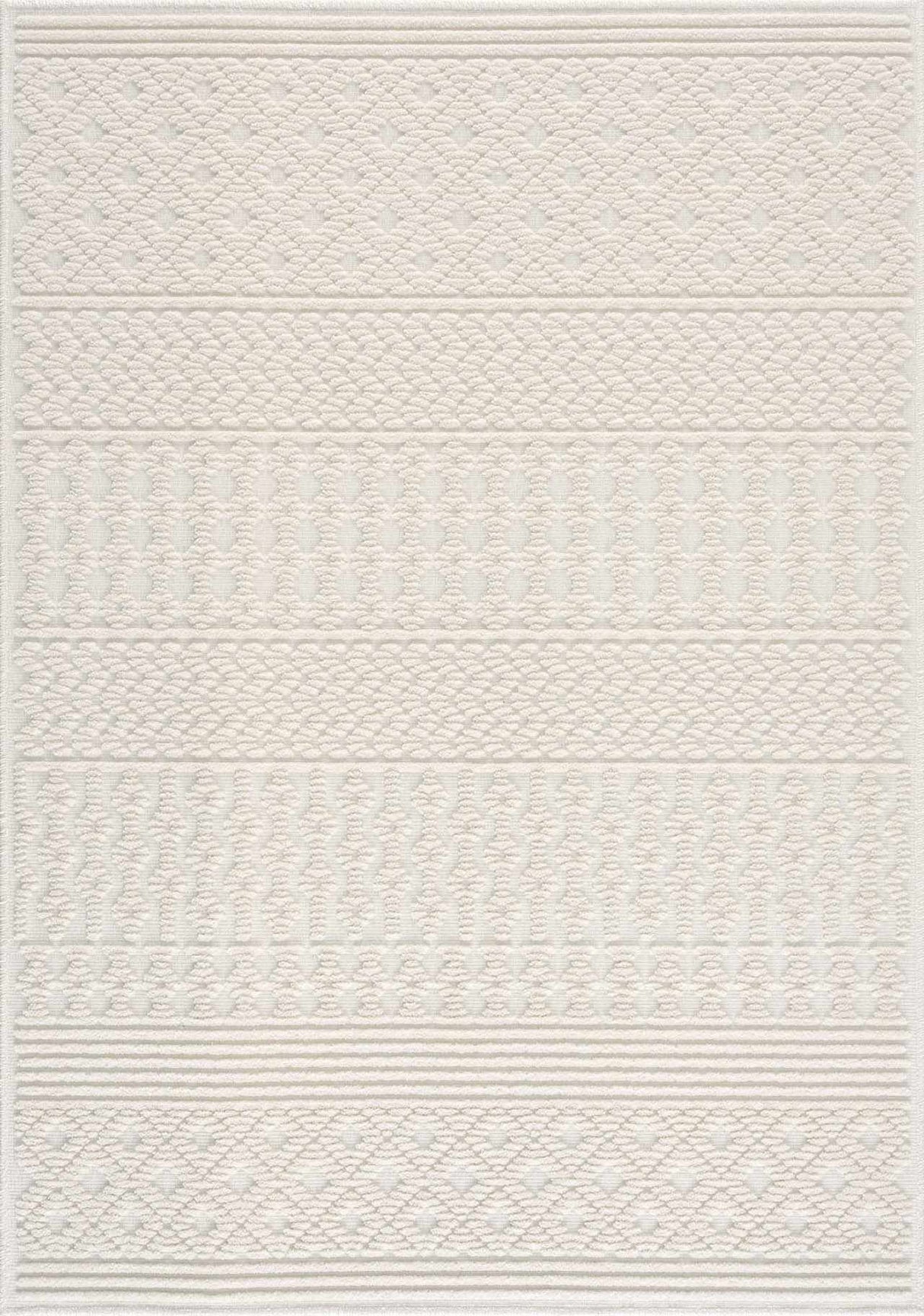 Drago White Washable Area Rug