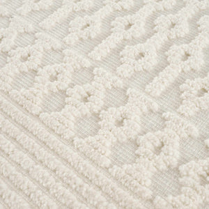 Drago White Washable Area Rug