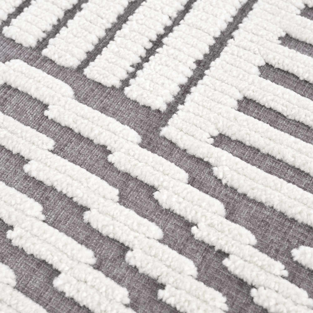 Deron Gray Rainbow Washable Rug
