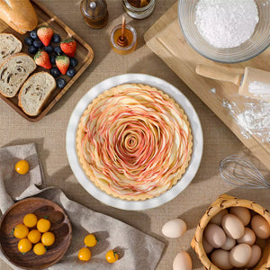 Lydia Fluted Pie Pan Stoneware Baking Dish