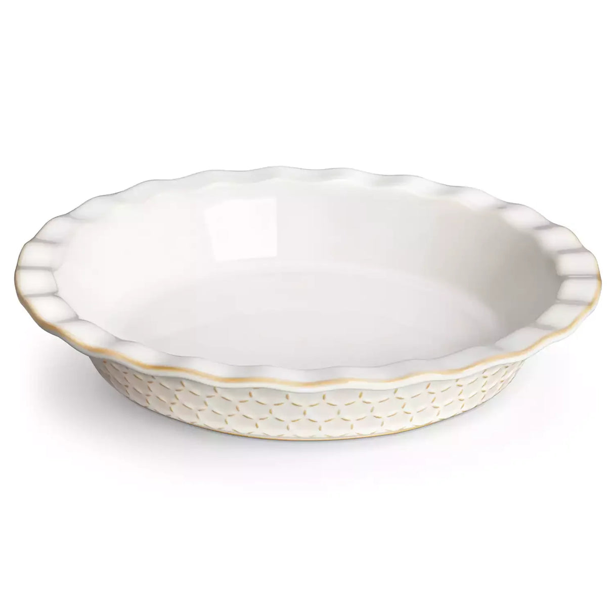 Lydia Fluted Pie Pan Stoneware Baking Dish