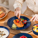 Lydia 16 Piece Starry Blue Dinnerware Set