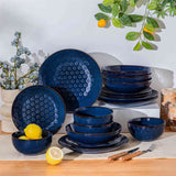 Lydia 16 Piece Starry Blue Dinnerware Set