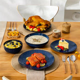 Lydia 16 Piece Starry Blue Dinnerware Set