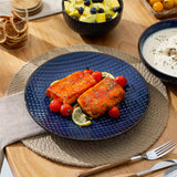 Lydia 16 Piece Starry Blue Dinnerware Set