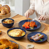 Lydia 16 Piece Starry Blue Dinnerware Set