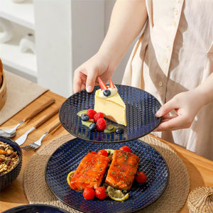 Lydia 16 Piece Starry Blue Dinnerware Set