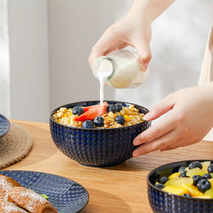 Lydia 16 Piece Starry Blue Dinnerware Set