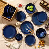 Lydia 16 Piece Starry Blue Dinnerware Set
