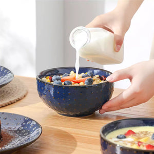 Lydia 16 Piece Starry Blue Dinnerware Set