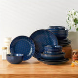 Lydia 16 Piece Starry Blue Dinnerware Set
