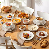 Lydia 16 Piece Antique White Dinnerware Set