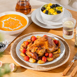 Lydia 32 Piece Antique White Dinnerware Set