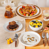 Lydia 16 Piece Antique White Dinnerware Set