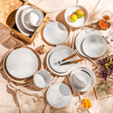 Lydia 16 Piece Antique White Dinnerware Set