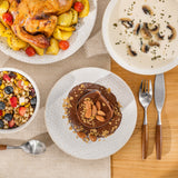 Lydia 32 Piece Antique White Dinnerware Set