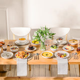 Lydia 16 Piece Antique White Dinnerware Set