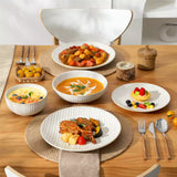 Lydia 16 Piece Antique White Dinnerware Set