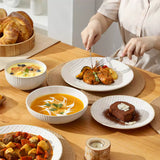 Lydia 16 Piece Antique White Dinnerware Set