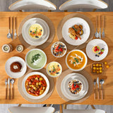 Lydia 16 Piece Antique White Dinnerware Set