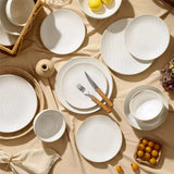 Lydia 16 Piece Antique White Dinnerware Set