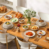 Lydia 16 Piece Antique White Dinnerware Set