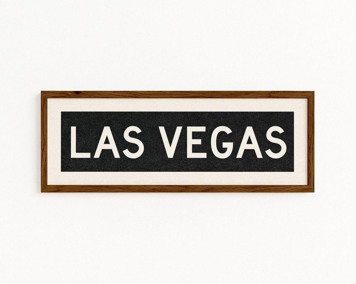 Framed Las Vegas Nevada Bus Scroll
