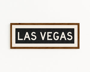 Framed Las Vegas Nevada Bus Scroll
