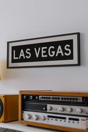Framed Las Vegas Nevada Bus Scroll