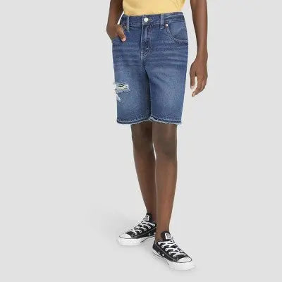 Levi's Boys' 511 Unbasic Bermuda Jean Denim Shorts, Blue