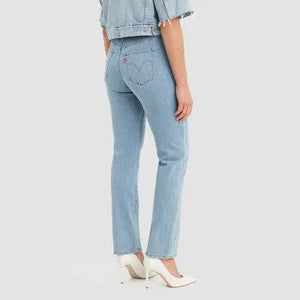 Levi's Women's Mid Rise Slim Straight Fit Full Straight-Leg Jeans Heavyweight