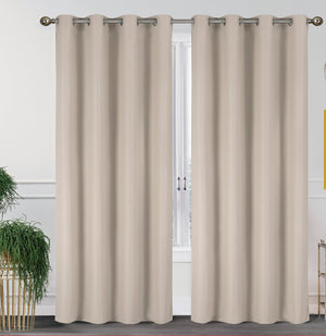 2 Pack - 55" x 84" Solid Thermal Blackout Panels (19 Colors)