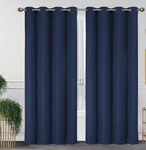 2 Pack - 55" x 84" Solid Thermal Blackout Panels (19 Colors)