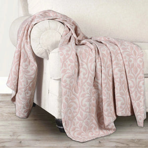 Vineyard Cotton Blend Medium Weight Matelasse Floral Scroll Coverlet - Coverlet by Superior Brand