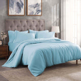 Egyptian Cotton 300 Thread Count Solid Luxury Duvet Cover Set - Egyptian Cotton Duvet Cover Set by Superior Brand