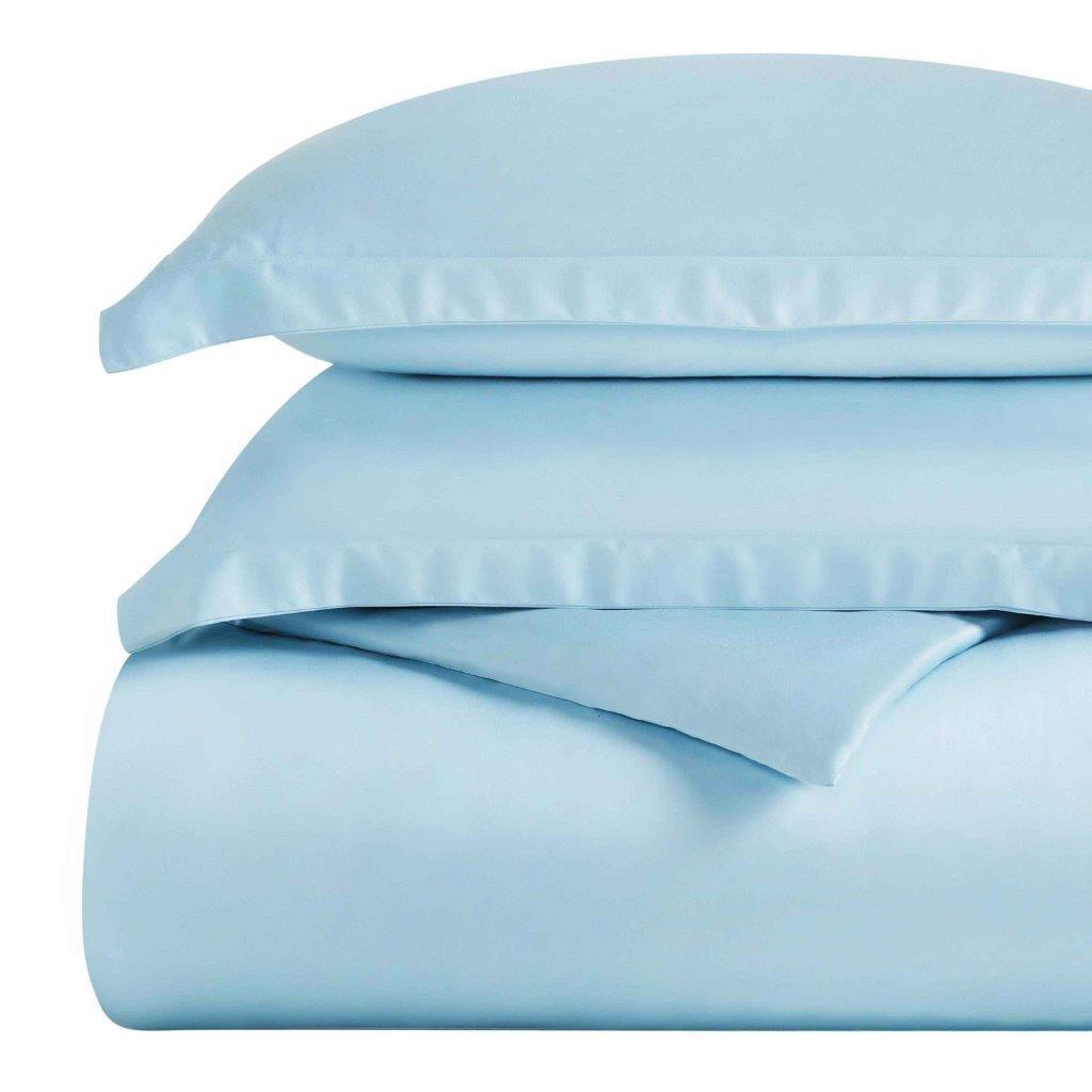 Egyptian Cotton 300 Thread Count Solid Luxury Duvet Cover Set - Egyptian Cotton Duvet Cover Set by Superior Brand