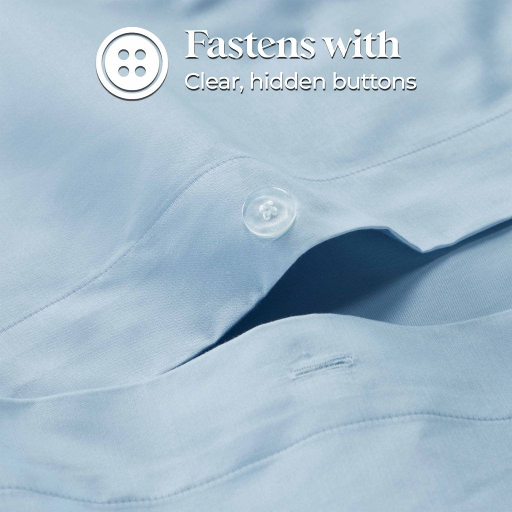 1200 Thread Count Egyptian Cotton Solid Duvet Cover Set - Egyptian Cotton Duvet Cover Set by Superior