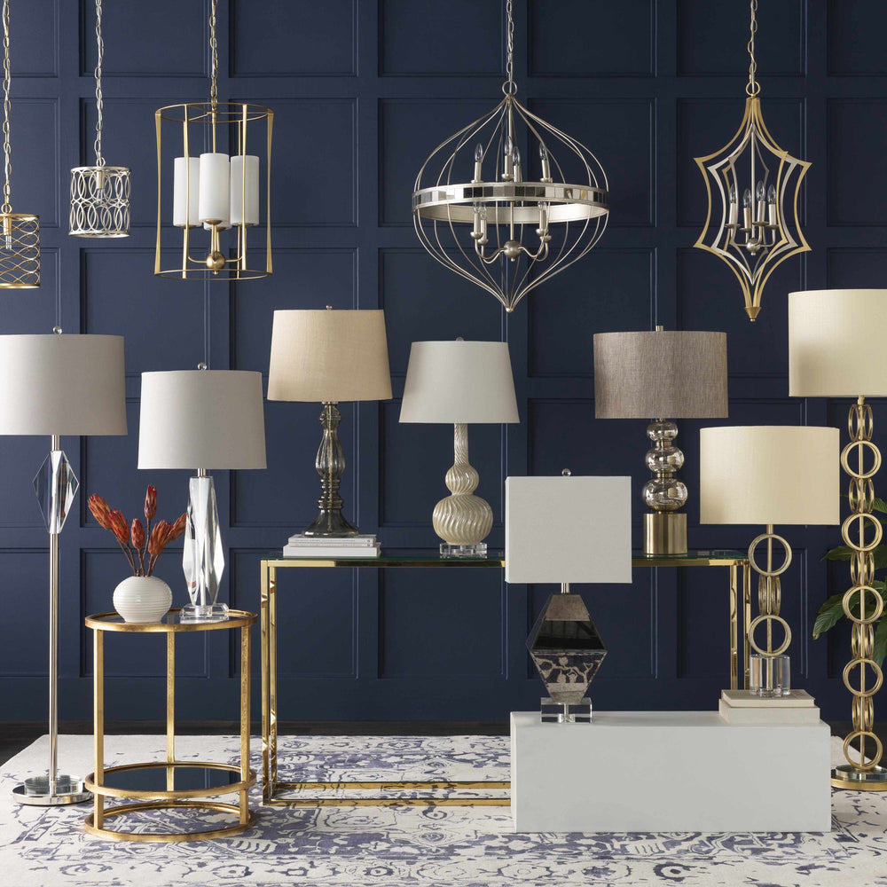 Zell Gold Crystal Table Lamp