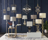 Zell Gold Crystal Table Lamp