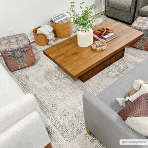 Lila Medallion Off-White Area Rug