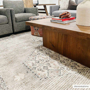 Lila Medallion Off-White Area Rug