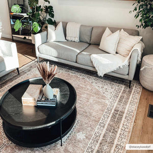 Lila Medallion Tan Area Rug