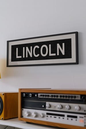 Framed Lincoln Nebraska Bus Scroll