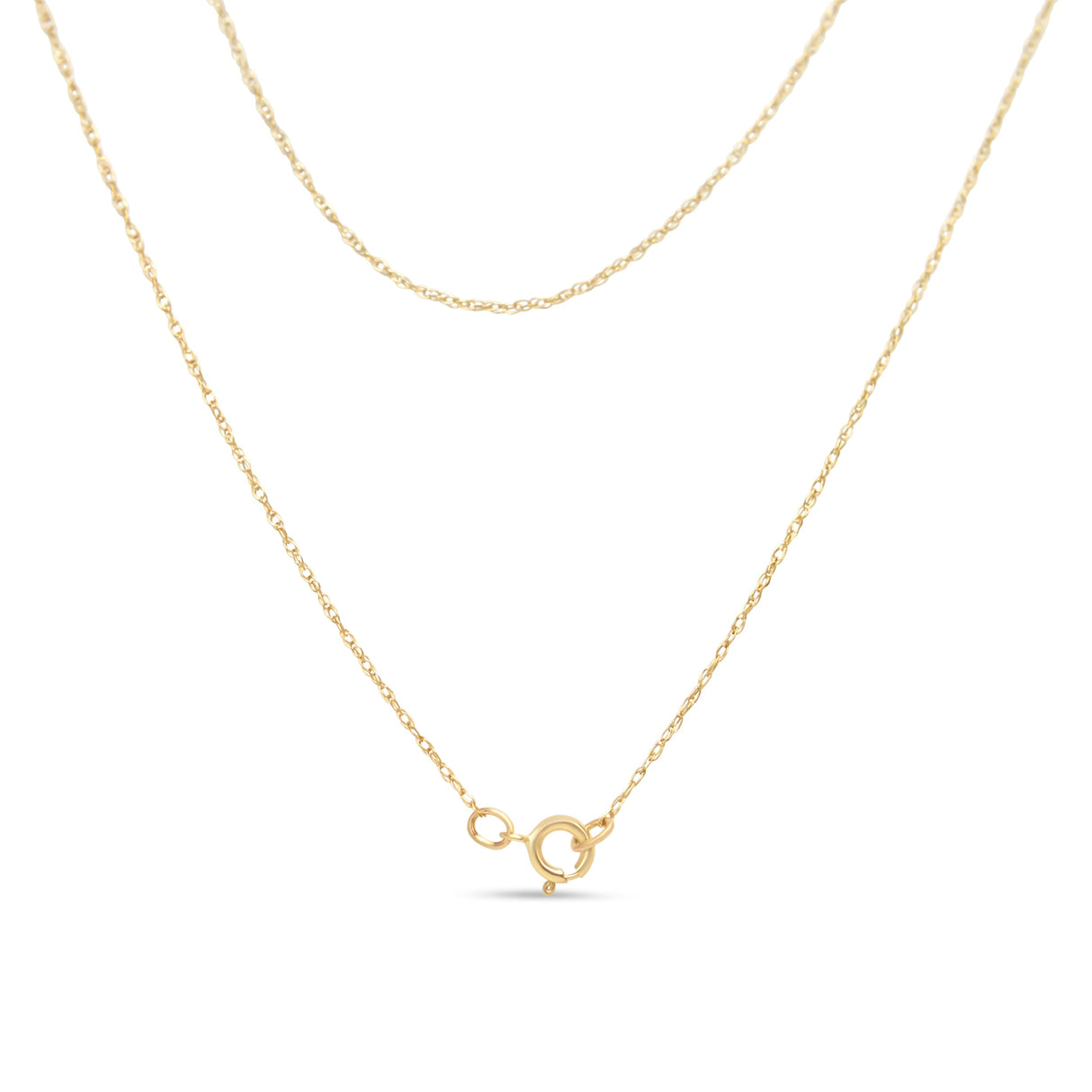 14K Yellow Gold Plated .925 Sterling Silver 1/4 Cttw Round and Baguette-Cut Diamond Composite Heart 18" Pendant Necklace (H-I Color, SI2-I1 Clarity)