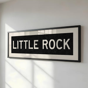 Framed Little Rock Arkansas Bus Scroll