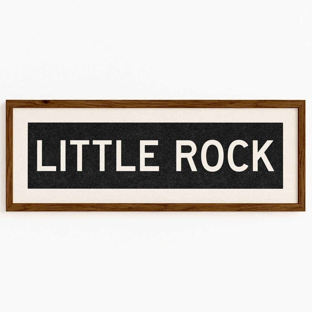 Framed Little Rock Arkansas Bus Scroll