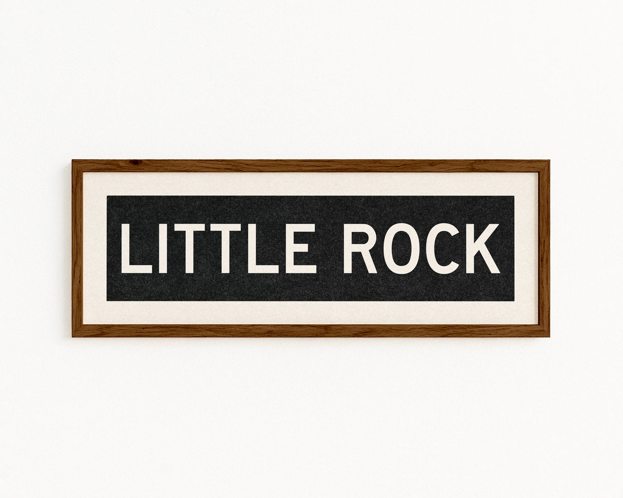 Framed Little Rock Arkansas Bus Scroll