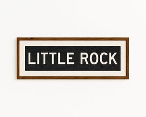 Framed Little Rock Arkansas Bus Scroll