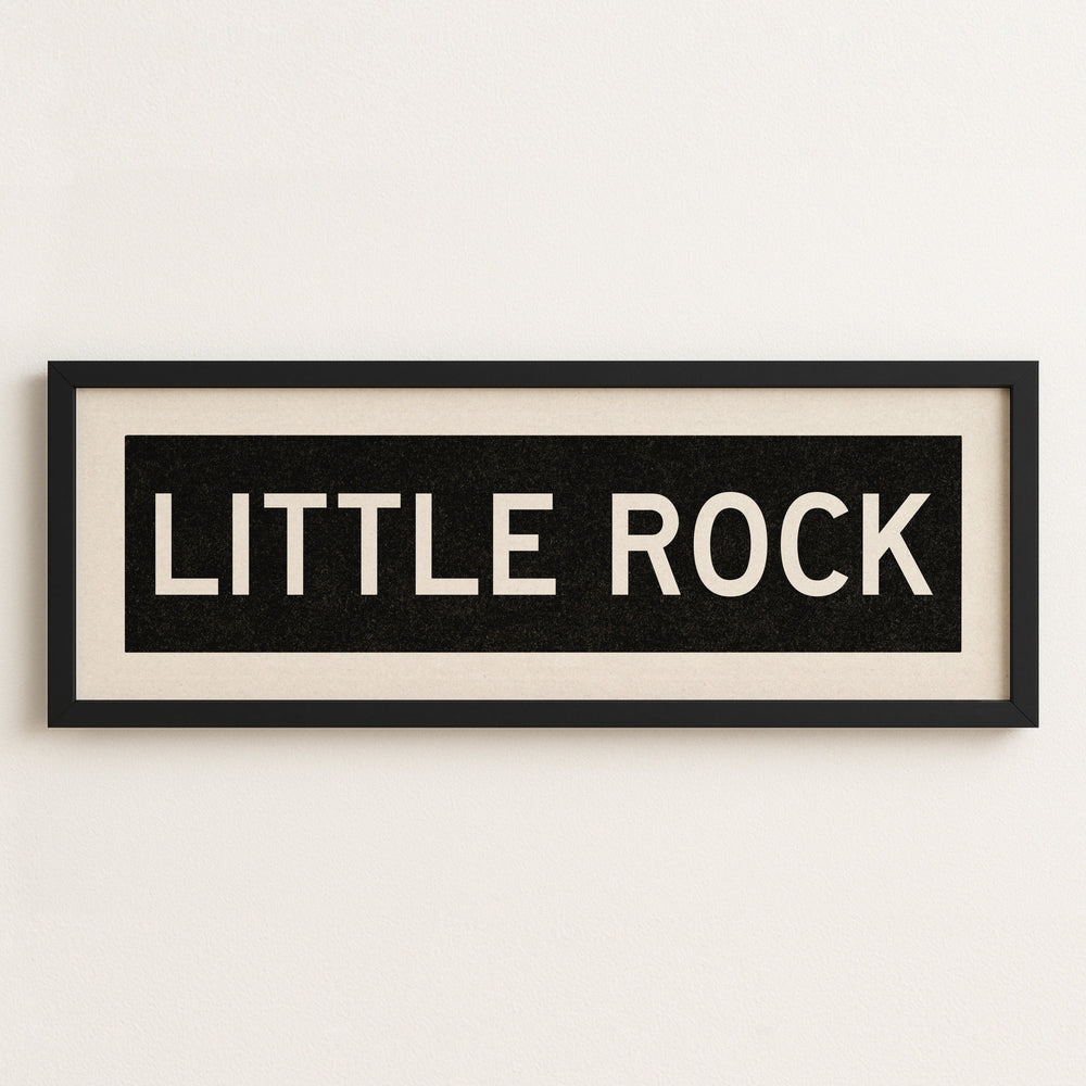Framed Little Rock Arkansas Bus Scroll