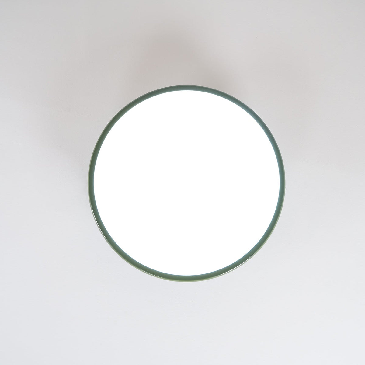 Orbitra | Flush Mount LED Ceiling Light with Swivel Arm, Dimmable Beige or Green Fixture